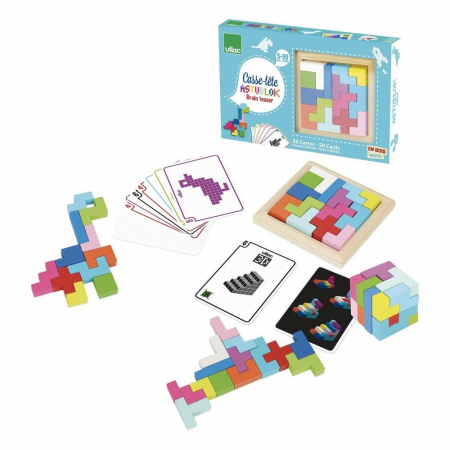 Puzzle-uri - Vilac-Astublock-Set-puzzle-tip-tetris