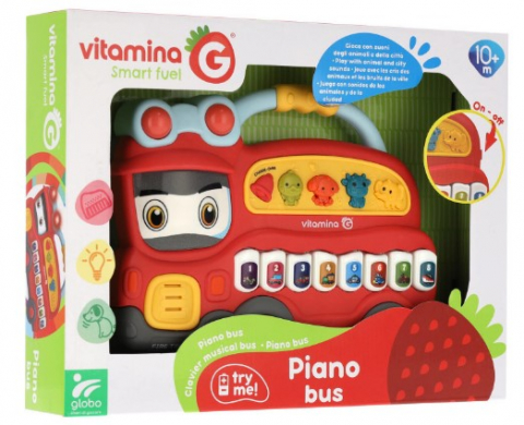 Cadouri botez - Autobuz-muzical,-interactiv,-Globo-cu-sunetele-din-oras-si-de-animale-Globo