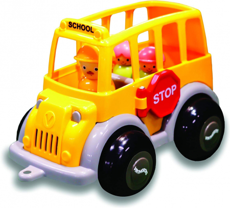 VikingToys-Autobuz scolar cu sofer si 2 elevi - Midi [2]