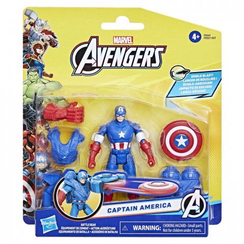 Jucarii 3-5 ani - Avangers Epic Hero Battle Gear Figurina Captain America 10Cm