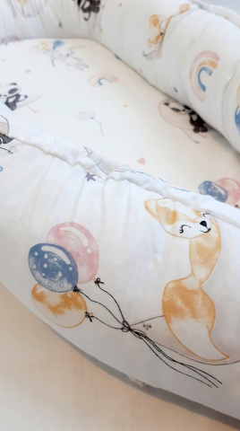 Baby nest din bumbac, Appekids, Balloons [3]