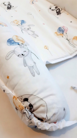 Baby nest din bumbac, Appekids, Balloons [5]