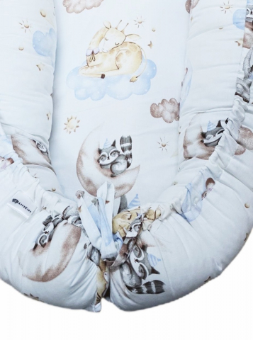 Baby nest din bumbac, Appekids, Clouds [2]
