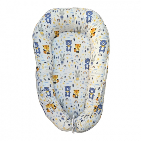 Játékok 0-12 hónaposoknak - Baby nest din bumbac, Appekids, Forest
