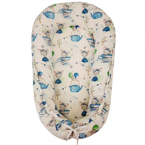 Játékok 0-12 hónaposoknak - Baby nest din bumbac, Appekids, Mouse