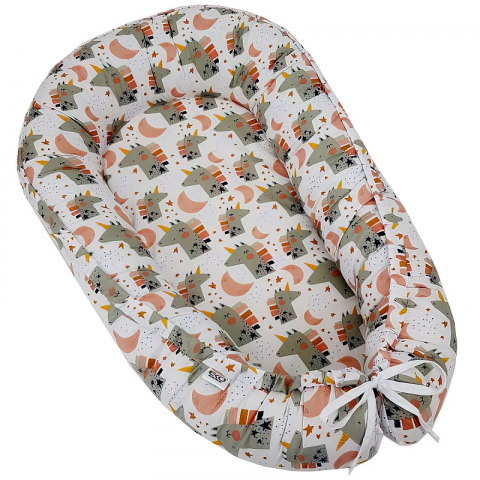 APPEKIDS-Baby nest din bumbac, Appekids, Pink [4]