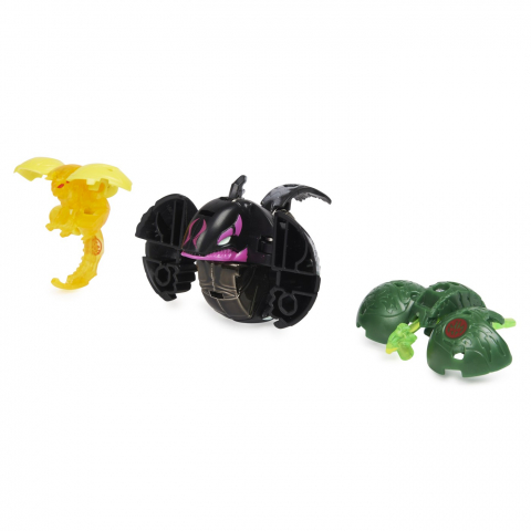 Bakugan Platinum Powerup S4 Warrior Whale Nano Fury Si Nano Sledge [3]