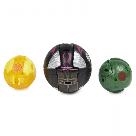 Bakugan Platinum Powerup S4 Warrior Whale Nano Fury Si Nano Sledge [2]