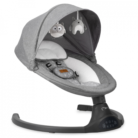 Játékok 0-12 hónaposoknak - Balansoar electric MoMi Lami, Dark Grey