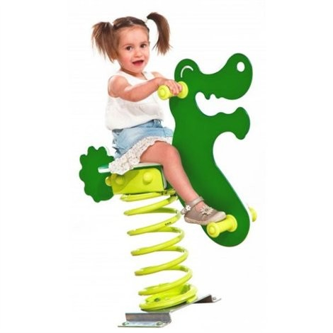 Jucarii educative - KBT-Balansoar pe arc cu prindere in beton Crocodil