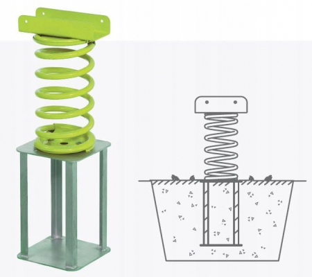 KBT-Balansoar pe arc pentru copii Elefant, HDPE, cu prindere in beton KBT [1]