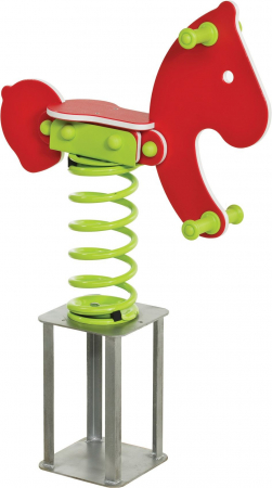 Accesorii locuri de joaca - KBT-Balansoar pe arcuri HDPE ponei cu prindere in beton