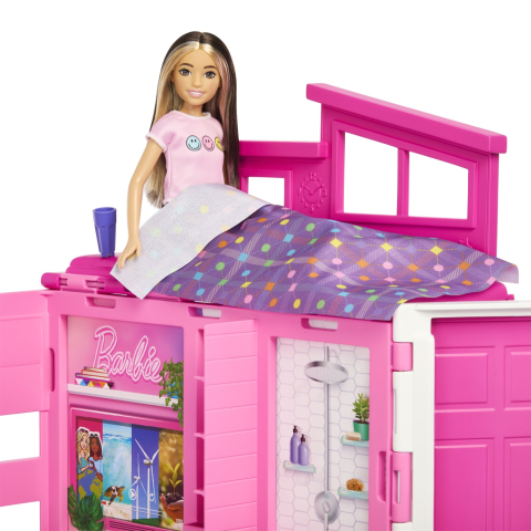 Barbie Casa De Papusi Barbie Cu 4 Zone Pliabila [5]