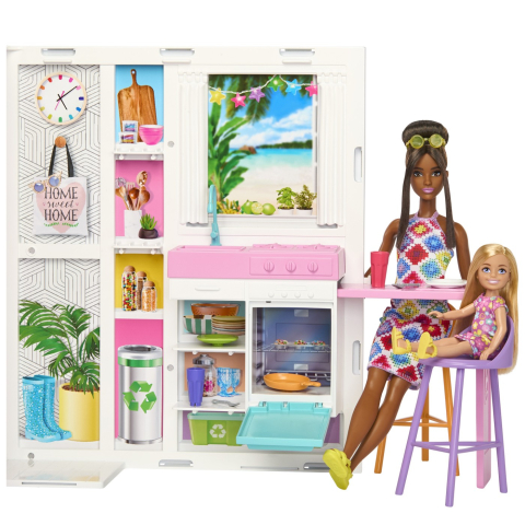 Barbie Casa De Papusi Barbie Cu 4 Zone Pliabila [4]