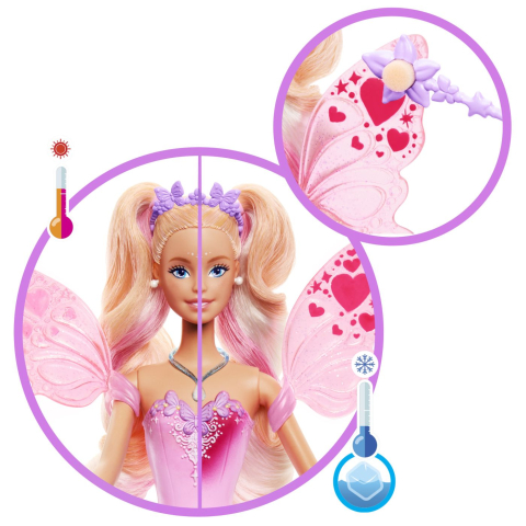 Barbie Color Change Zana Magica Cu Par Blond [3]