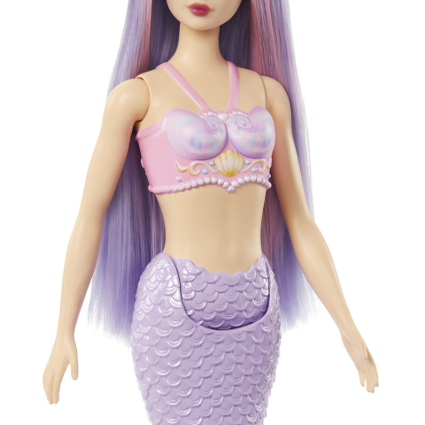 Mattel-Barbie Dreamtopia Papusa Sirena Cu Par Mov Si Coada Mov [2]