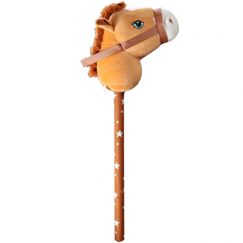 Jucarii 3-5 ani - Rusta-Bat de calarit cu sunete - Cal maro, 73 cm