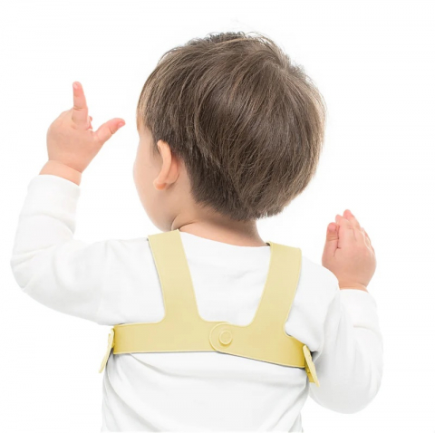 Baveta Flexi Bib Minikoioi, 100% Premium Silicone – Mellow Yellow [1]