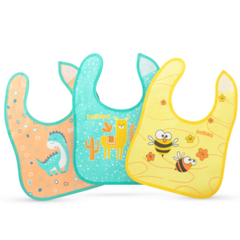 Bavete Din Bumbac Baboo - Prietenii, 3 bucati, 0 luni+ [1]