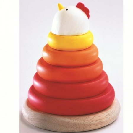 Cadouri botez - Djeco-Turn-Montessori-de-lemn-sub-forma-de-gaina