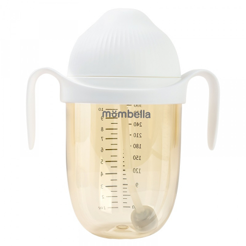 Biberon Anticolici Mombella Breast-Like, 300ml, Tetina 360Ã‚Â° XL Flux Consistent, PPSU, Ivory [1]
