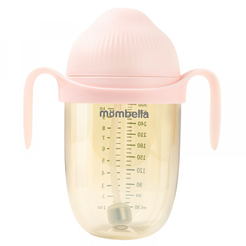 Biberon Anticolici Mombella Breast-Like, 300ml, Tetina 360Ã‚Â° XL Flux Consistent, PPSU, Old Roze [1]