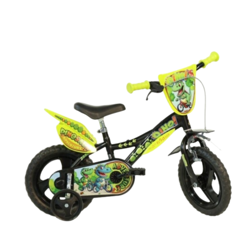 Jucarii educative - DINO BIKES-Bicicleta copii 12'' Aventurile dinozaurului