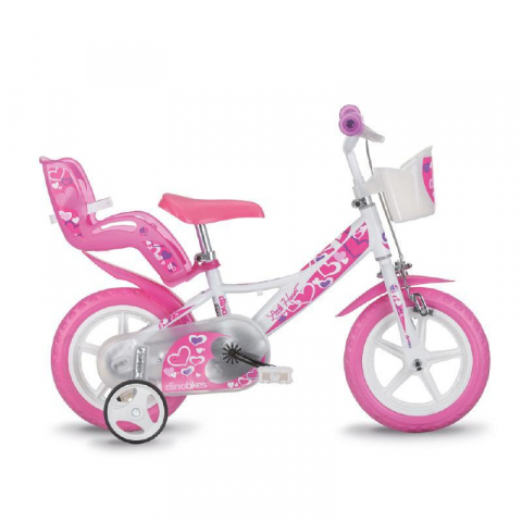Oktató játékok - Bicicleta copii 12'' - Inimioare
