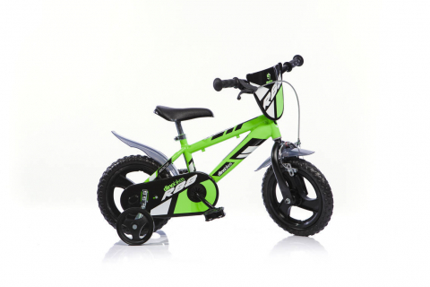 Jucarii 3-5 ani - DINO BIKES-Bicicleta copii - R88 verde 12"