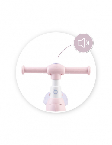 Bicicleta cu lumini, sunet si difuzor de balonase, Momi Tobis - Pink [4]