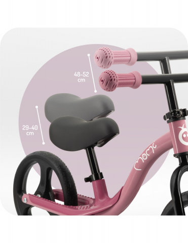 Momi-Bicicleta fara pedale cu roti led , Momi Isoka - Pink [4]
