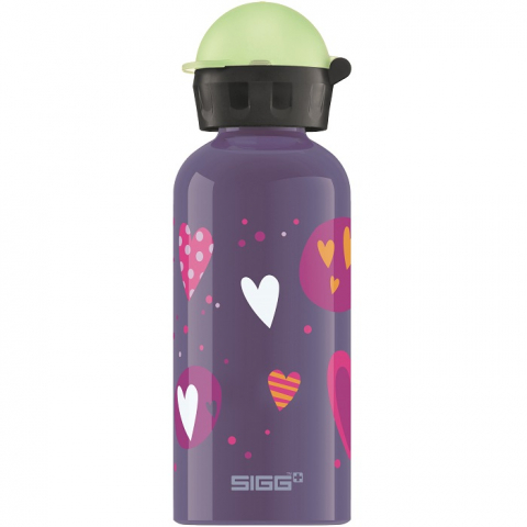 Játékok 3-5 éveseknek - Bidon din aluminiu SIGG Glow in the dark Heartballons 0.4l
