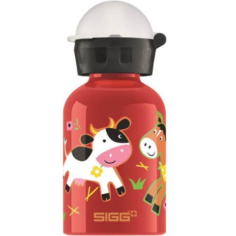 Játékok 3-5 éveseknek - Bidon din aluminiu SIGG New Farmyard Family 0.3l