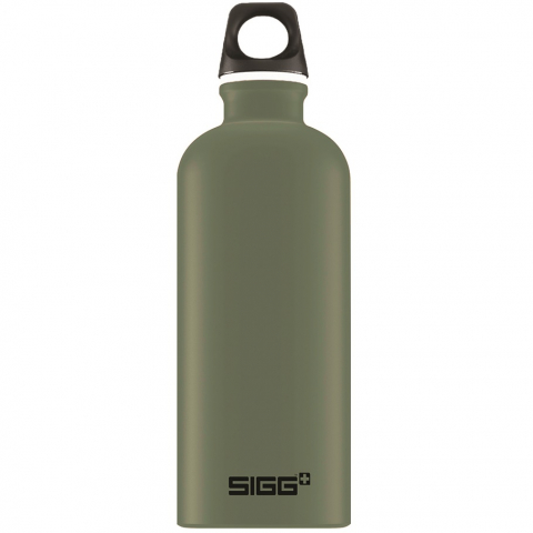 Játékok 3-5 éveseknek - Bidon din aluminiu Traveller Leaf Green, 0.6l