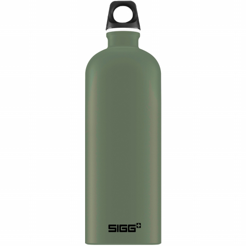 Játékok 3-5 éveseknek - Bidon din aluminiu Traveller Leaf Green, 1l
