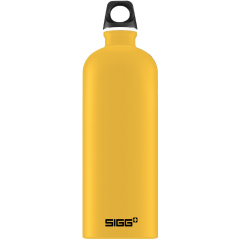 Játékok 3-5 éveseknek - Bidon din aluminiu Traveller Mustard Touch, 1l