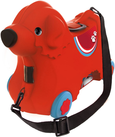 Oktató játékok - Big Troller Cu Roti Catelus Rosu Capacitate 15L