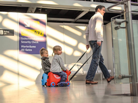 Big Troller Cu Roti Catelus Rosu Capacitate 15L [6]