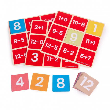 Oktató játékok - BigJigs Bingo matematic - Adunari si scaderi