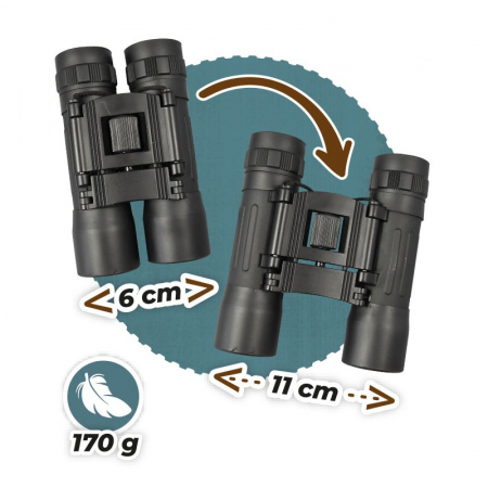 Buki France Binoclu Expert - Compact cu putere 10X si husa [4]
