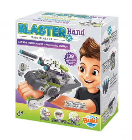 Toate jucariile - BUKI France-Blaster cu proiectile pentru mana - Set de indemanare pentru copii