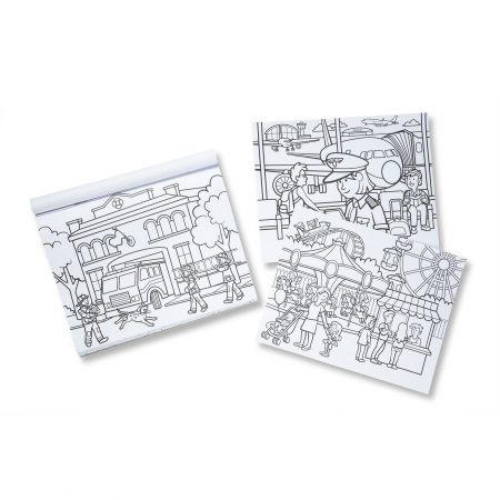 Melissa & Doug Bloc cu desene de colorat Orasul- Melissa & Doug [1]
