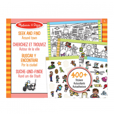 Melissa & Doug Bloc de colorat si abtibilduri Cauta si gaseste In oras [1]