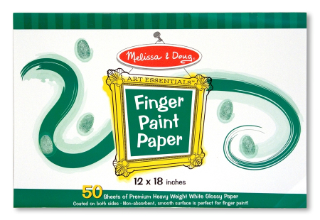 Jucarii sub 50 RON - Melissa & Doug Bloc de desen pentru pictura cu degetele Melissa and Doug