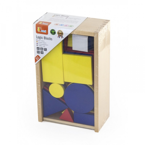 Jucarii 3-5 ani - Viga-Blocuri logice - figuri geometrice, Viga