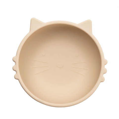 Bol din silicon, AppeKids, Kitty I - Bubble Beige [5]