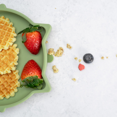 Bol din silicon, AppeKids, Kitty II - Raw Green [4]