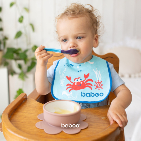 Bol Silicon cu Ventuza Baboo - roz, 6 luni+ [3]