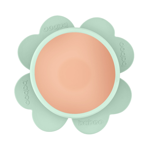 Bol Silicon cu Ventuza Baboo - verde, 6 luni+ [4]