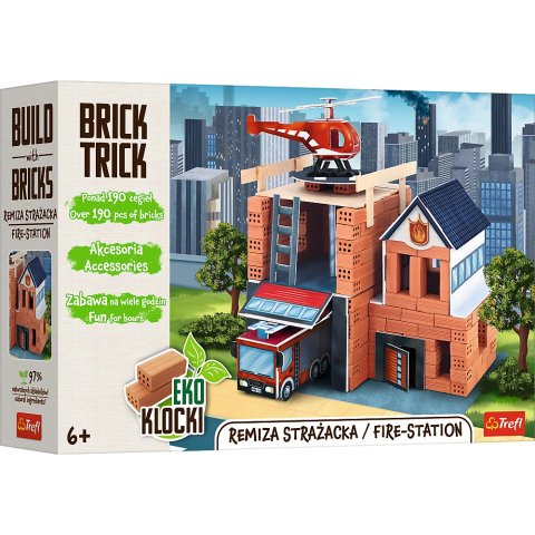 Oktató játékok - Brick Trick Xl Statie De Pompieri